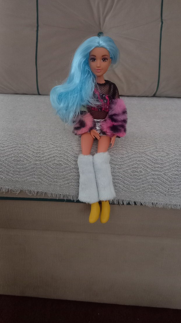 Renkli Pastel Saçlı Bebek - Görsel 2