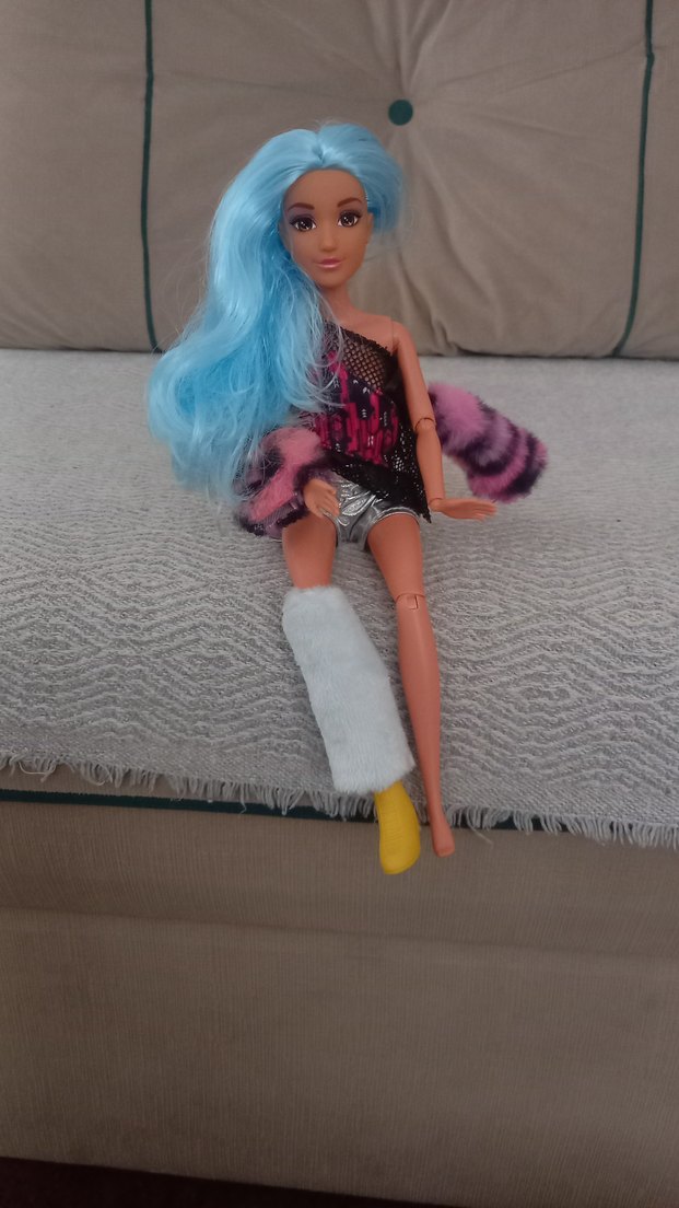 Renkli Pastel Saçlı Bebek - Görsel 5