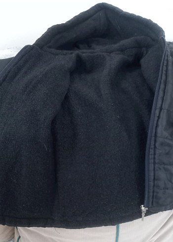 Erkek Çocuk Siyah Fermuarlı Mont - Görsel 6