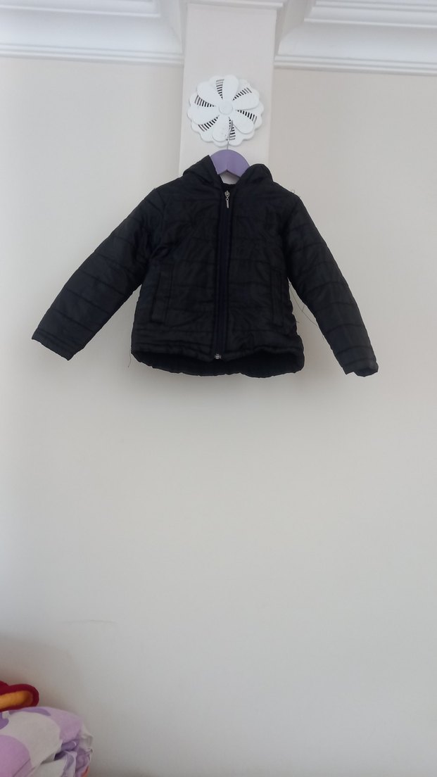 Erkek Çocuk Siyah Fermuarlı Mont - Görsel 5