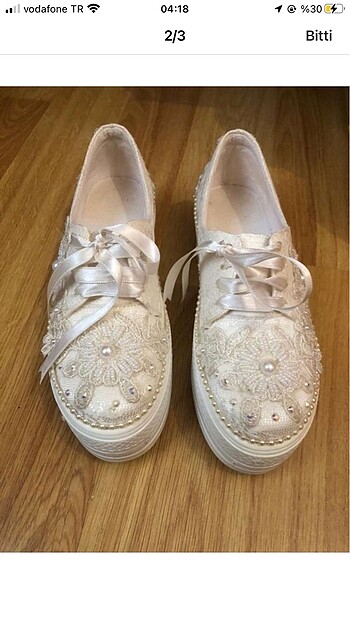 Diğer Ayakkabı gelinlik convers