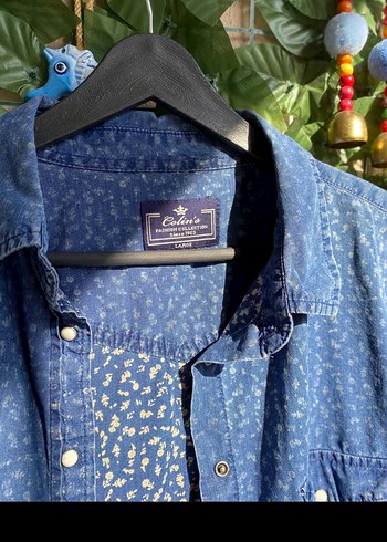 Colıns L beden jean gömlek - Görsel 3