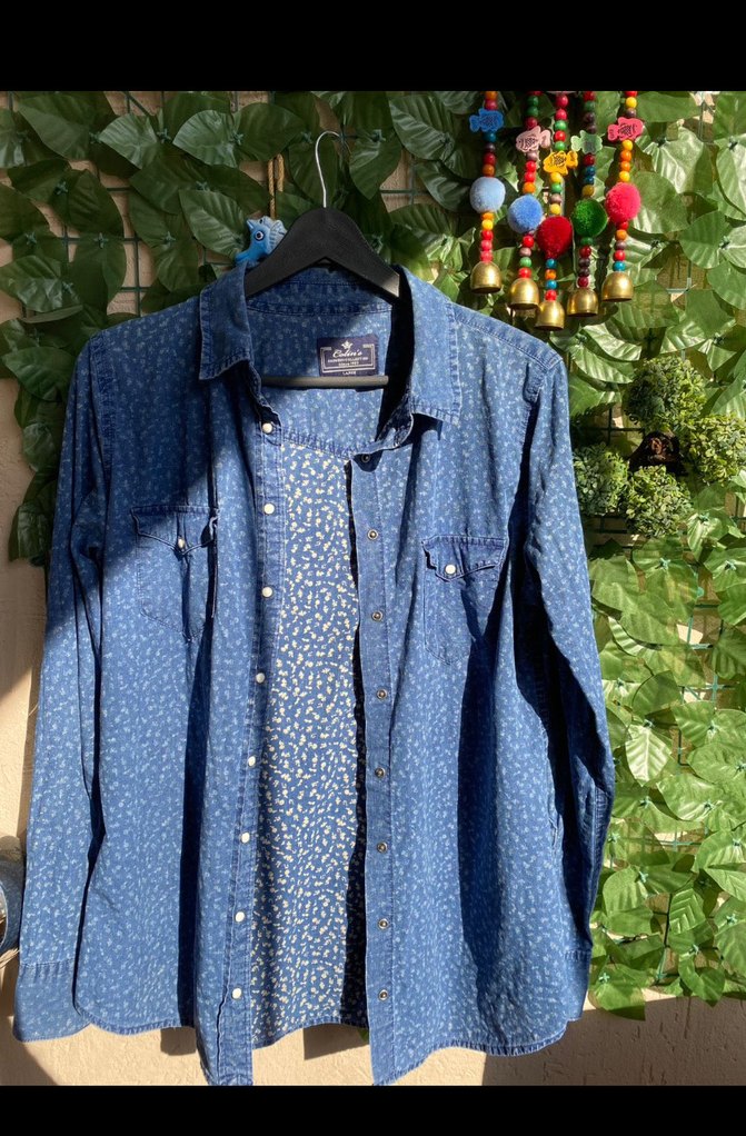 Colıns L beden jean gömlek - Görsel 2