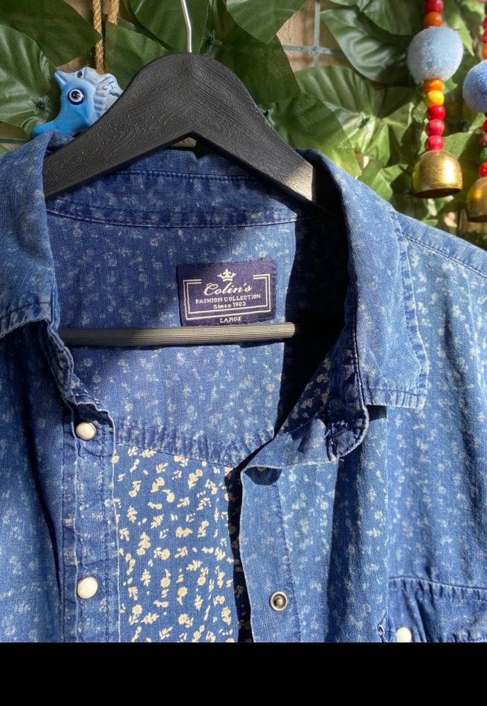 Colıns L beden jean gömlek - Görsel 3