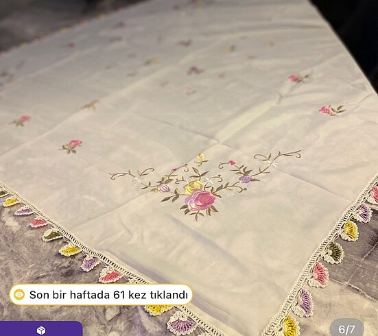  Beden El işi bohça/masa örtüsü