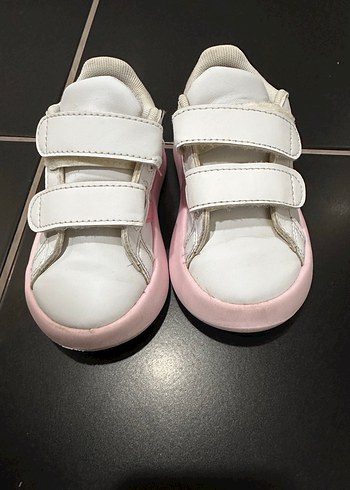 Kız Çocuk Pembe Adidas Spor Ayakkabı - Görsel 3