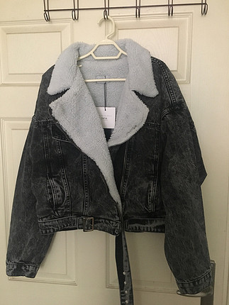 Zara Sıfır kot ceket içi full kürklü