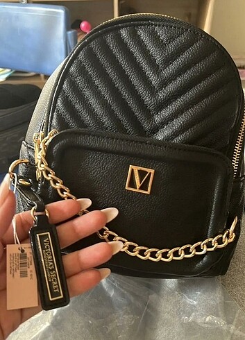 Victoria's secret siyah orjinal sırt çantası kadın 