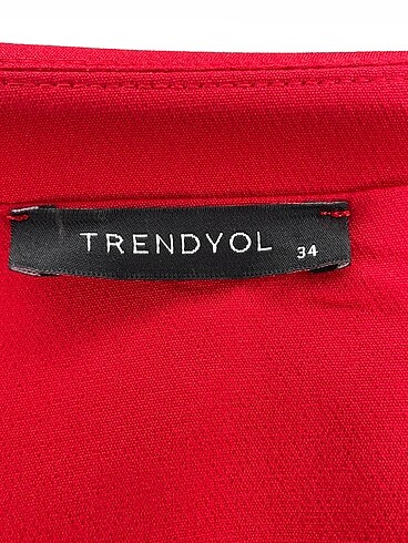 34 Beden kırmızı Renk Trendyol & Milla Blazer %70 İndirimli.
