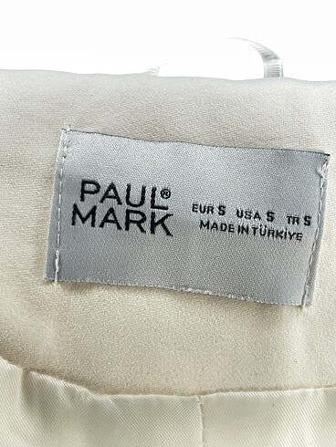 s Beden beyaz Renk Paulmark Blazer %70 İndirimli.