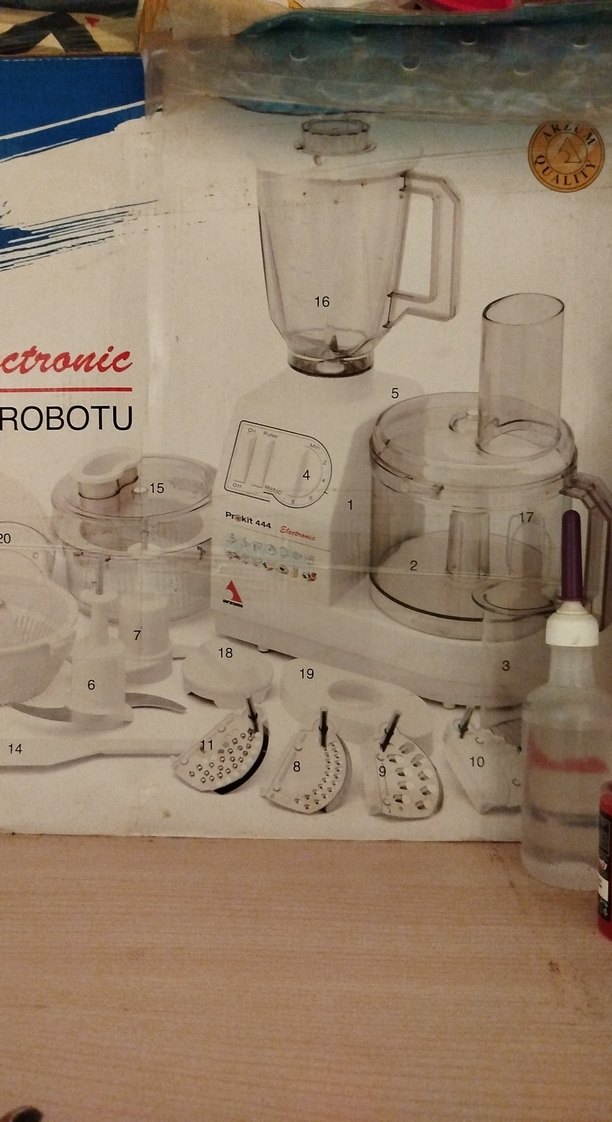 Beyaz Mutfak Robotu Kit 444 - Görsel 3