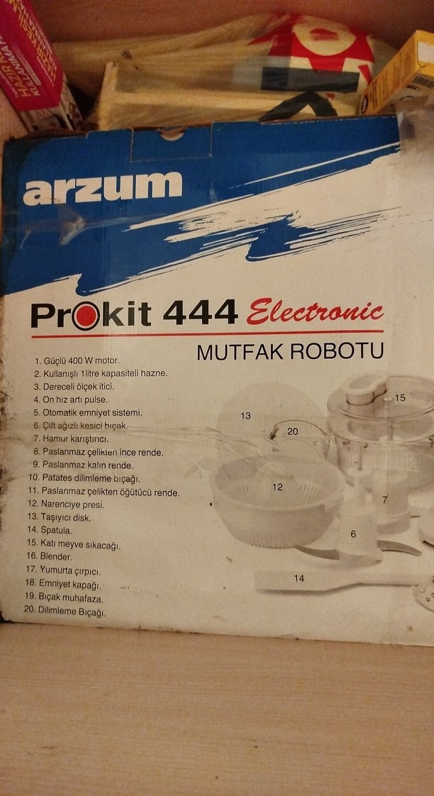 Beyaz Mutfak Robotu Kit 444 - Görsel 4