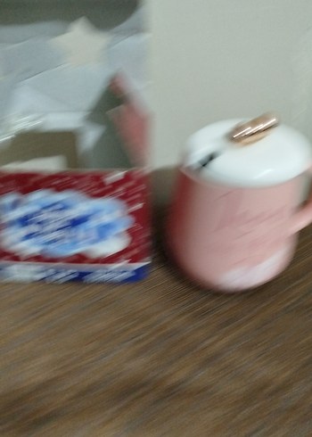 Kupa  kapaklı porselen - Görsel 2