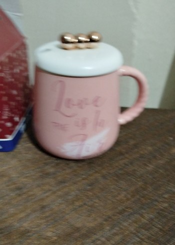 Kupa  kapaklı porselen - Görsel 4