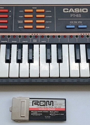 CASIO PT-82 ORG (MADE IN JAPAN),WORLD SONGS ROM PACK İLE