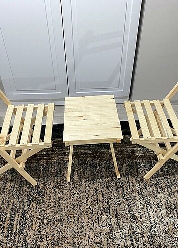 Beden camel Renk Balkon takımı