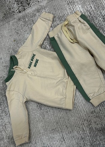 Uzun Kollu Fermuarlı unisex Erkek Takımı
