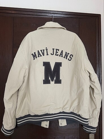 l Beden beyaz Renk Mavi ceket