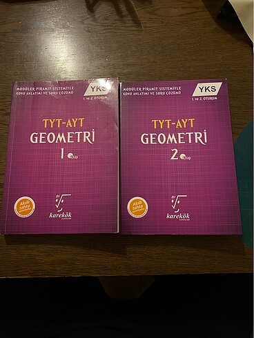 Karekök Yayınları Tyt-Ayt Geometri 1 ve 2. Kitapları