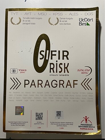 345 Sıfır Risk Paragraf soru bankası
