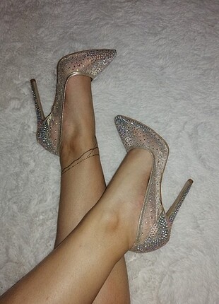 sindirella stiletto taşlı