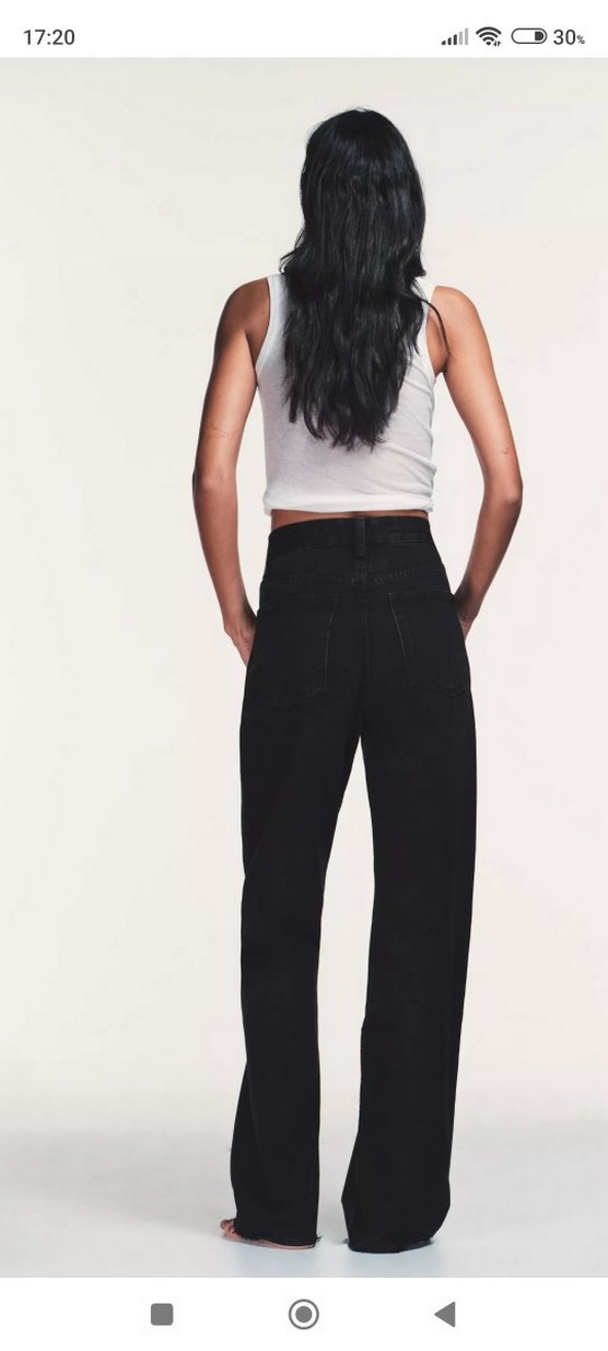 Zara Gri Kadın Denim Pantolon - Görsel 4