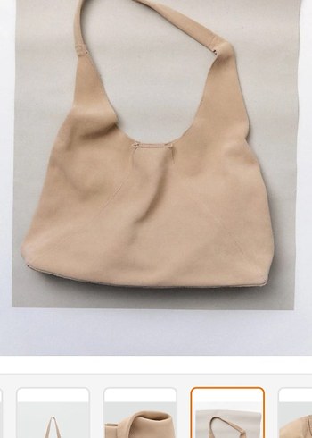 Mango gerçek Süet deri Kadın Omuz Çantası - Görsel 4