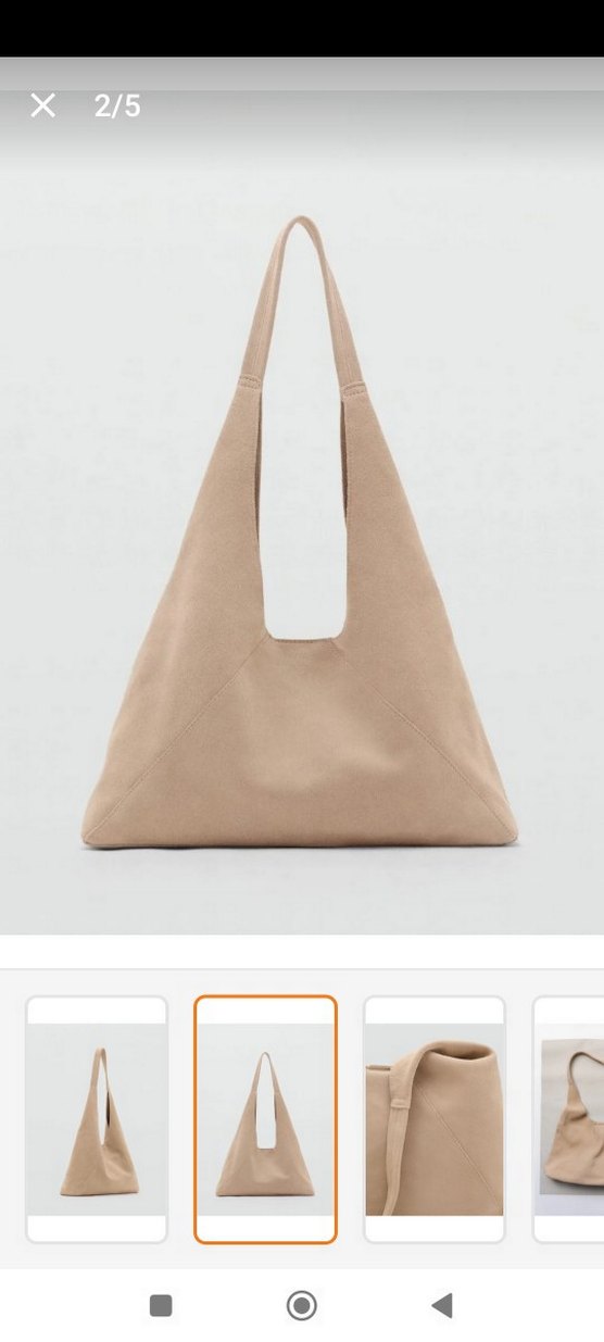 Mango gerçek Süet deri Kadın Omuz Çantası - Görsel 2