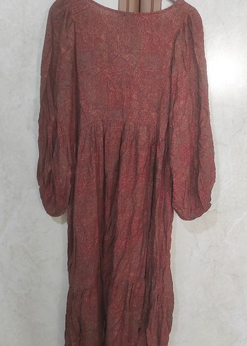 Los Banditos Bohem Uzun Keten Elbise - Görsel 4