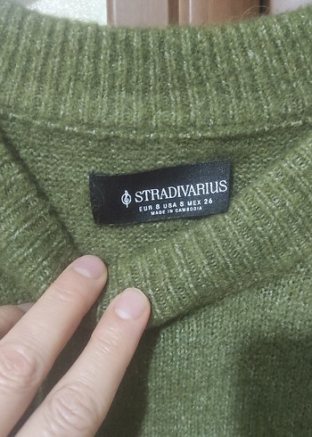 Stradivarius Kadın Haki Kazak - Görsel 7