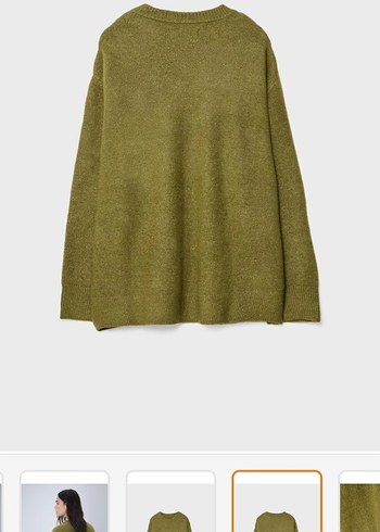 Stradivarius Kadın Haki Kazak - Görsel 4