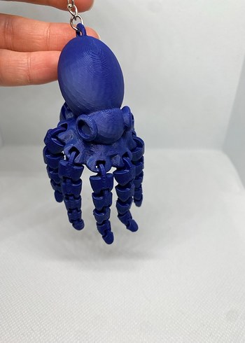 Mavi Ahtapot Anahtarlık - Görsel 3