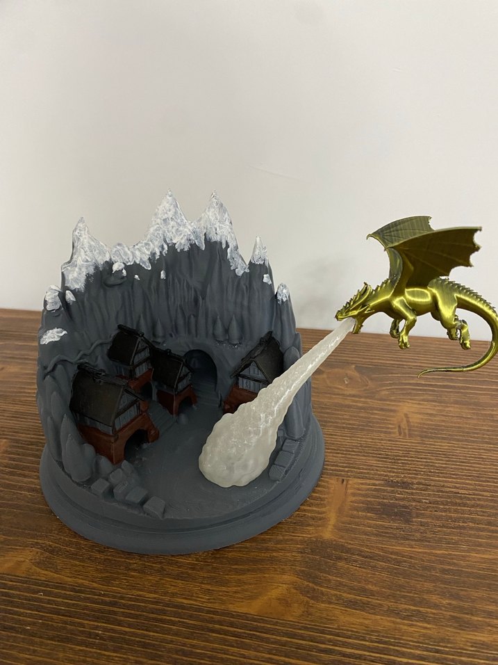 Ejderha Figürlü Gece Lambası - Görsel 2