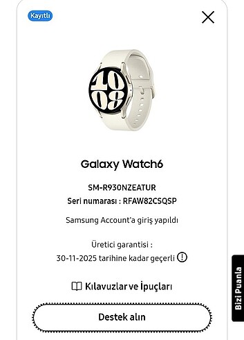  Beden Samsun Galaxy watch 6 40 mm