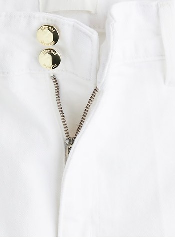Beyaz Kadın Boyfriend Pantolon - Görsel 2