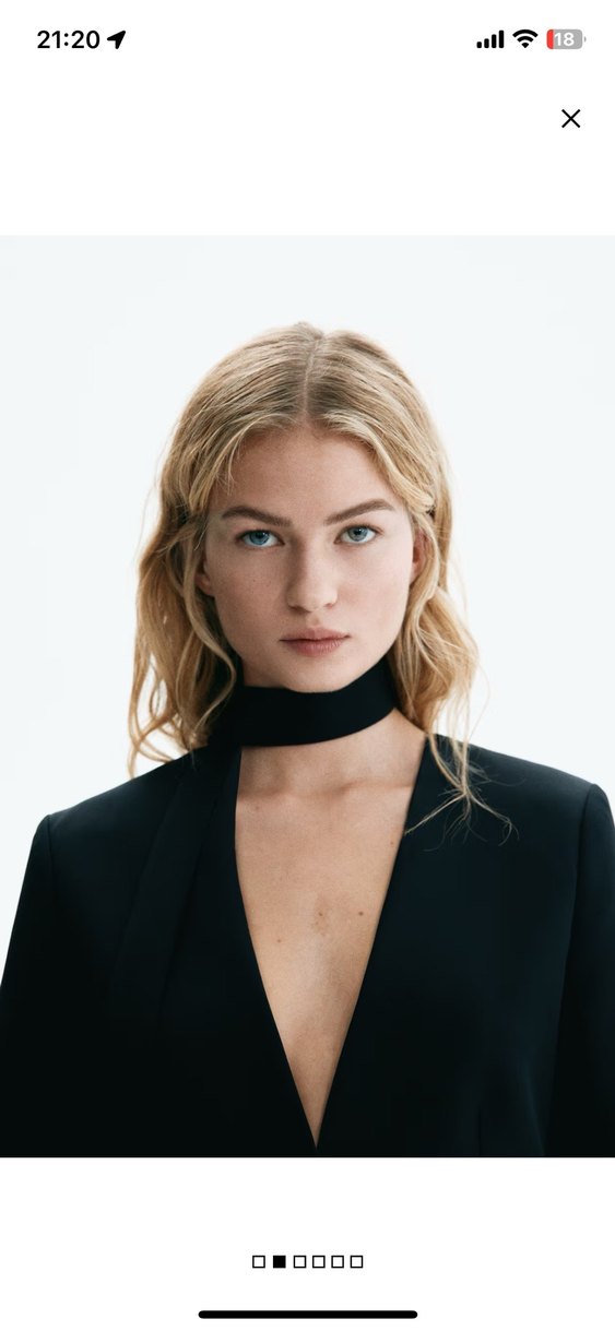 Siyah Kadın Ofis Midi Blazer - Görsel 3