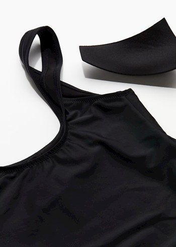 Kadın Siyah Minimalist Mayo - Görsel 2