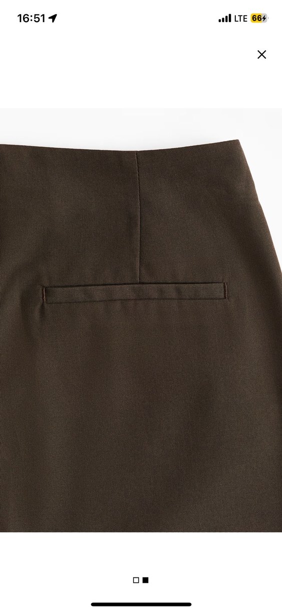 Kahverengi Midi Mini Etek - Görsel 2