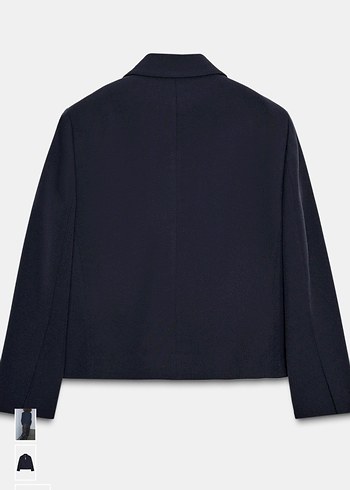 Düğmeli Lacivert Kadın Blazer Ceket - Görsel 2