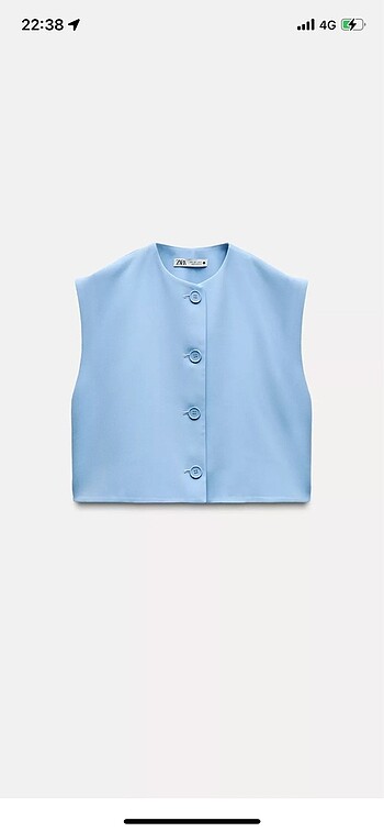 m Beden Crop yelek