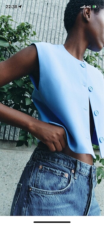 Zara Crop yelek