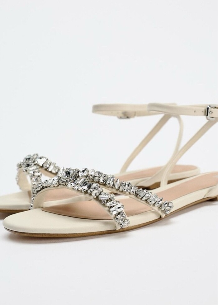 Taşlı sandalet - Görsel 2