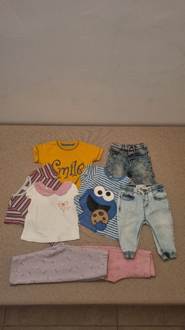 kız bebek tişört ve kot pantolon - Görsel 2