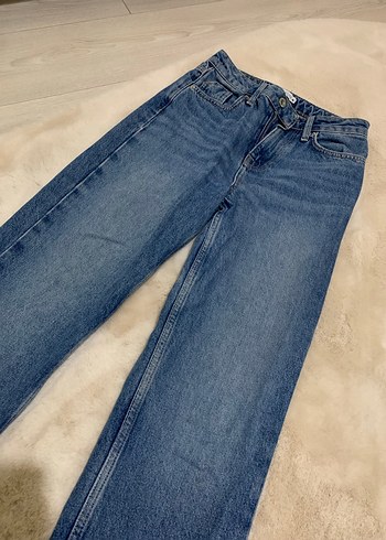 Kadın Mavi Denim Kot Pantolon - Görsel 4