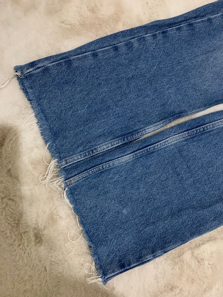 Kadın Mavi Denim Kot Pantolon - Görsel 3