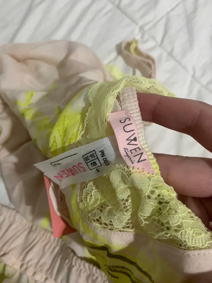 Desenli Kısa İp Askılı Pijama Takımı - Görsel 5