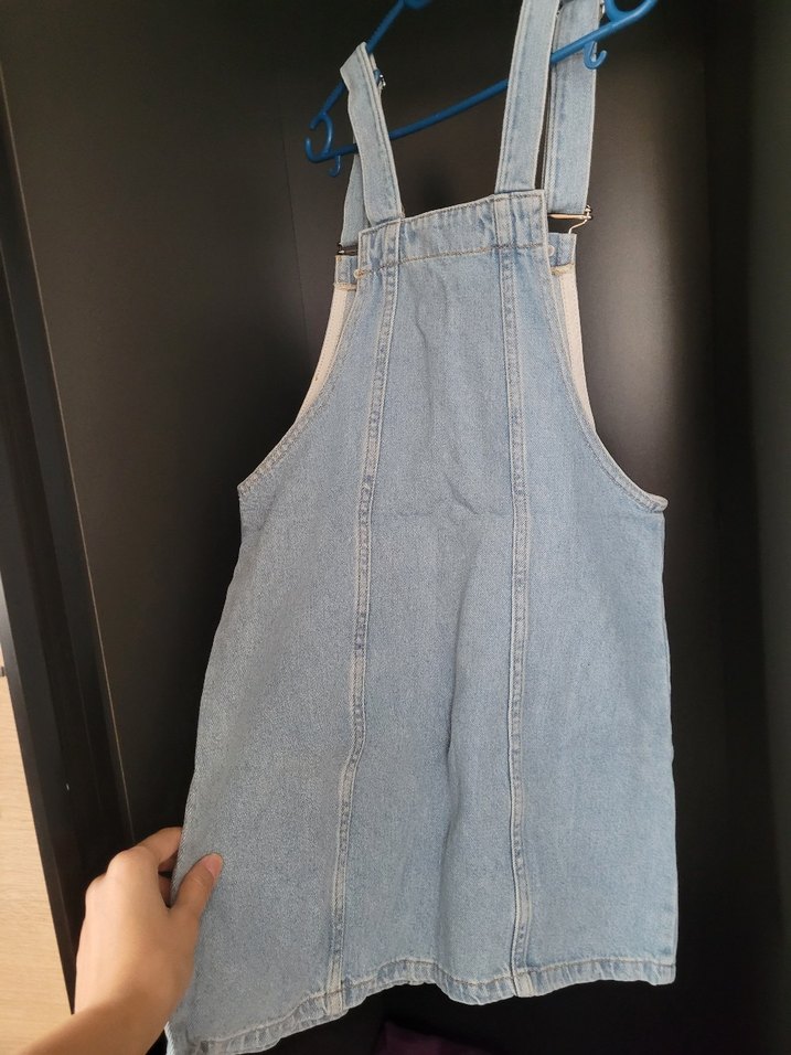 Mavi Kadın Denim Kısa Salopet - Görsel 2