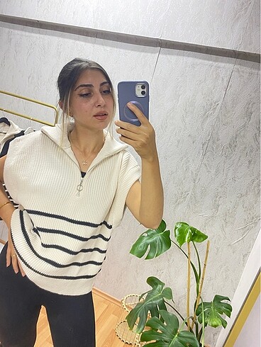 Çizgili süveter