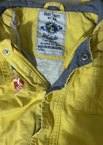 Erkek Çocuk Sarı Denim ceket/mont - Görsel 3