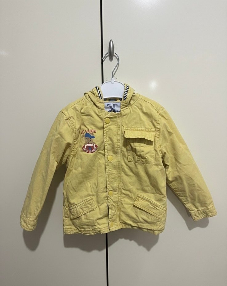 Erkek Çocuk Sarı Denim ceket/mont - Görsel 2